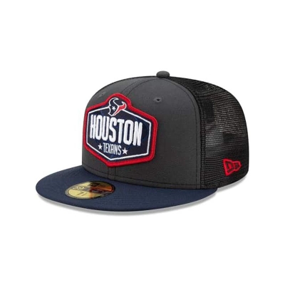 Sapca New Era Houston Texans NFL NFL Draft 59FIFTY Fitted - Gri